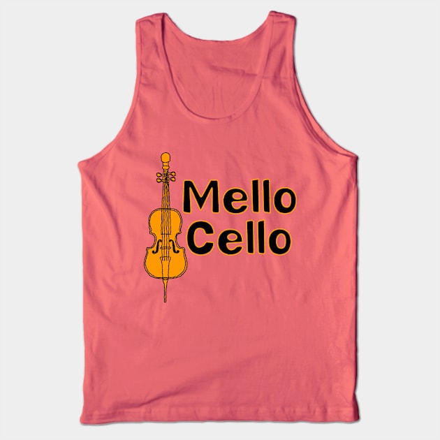 Mellow Cello Tank Top by Barthol Graphics